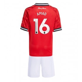 Baby Fußballbekleidung Manchester United Amad Diallo #16 Heimtrikot 2025-26 Kurzarm (+ kurze hosen)